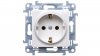 Simon 10 Gniazdo pojedyncze SCHUKO białe 16A 250V IP20 CGSZ1.01/11